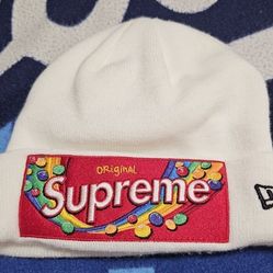 Used Supreme x Skittles x New Era Beanie