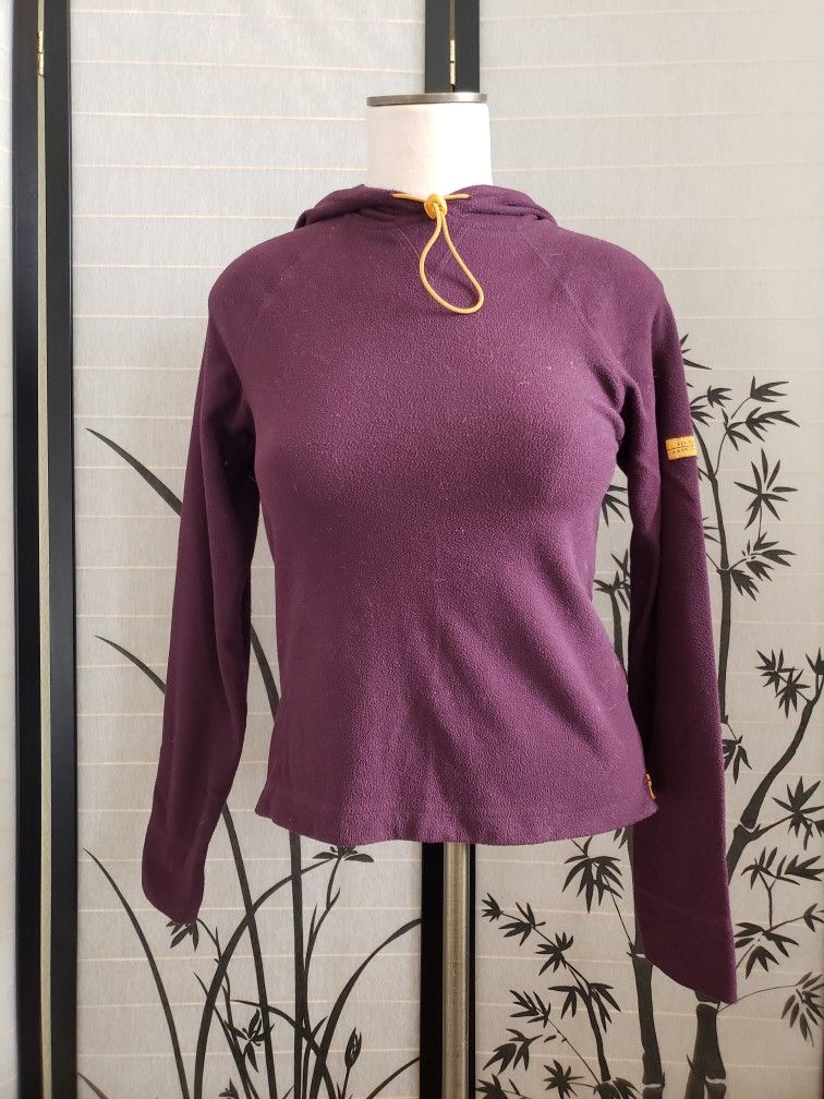 American Eagle Outfitters Purple & Yellow Hoodie Sweatshirt