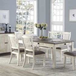 7 Pc Dining Table No Credit Needed $10 Down 