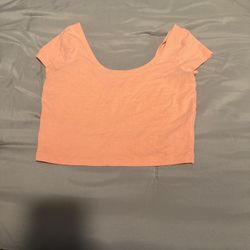 Coral Crop Top