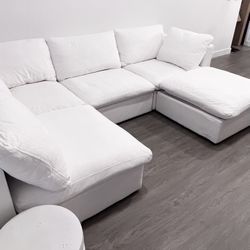 Brand New Modular Cloud Couch Sectional with Storage Ottoman  - Delivery Included 