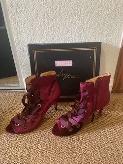 Daya by Zendaya Womens Nadine Velvet Ribbon Shooties