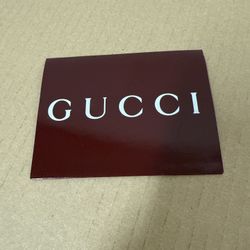 GUCCI LOGO BURGUNDY RED GIFT MESSAGE / RECEIPT ENVELOPE CARD NEW CHRISTMAS