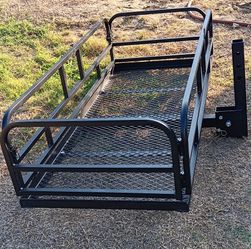 ARKSEN, CARGO CARRIER RACK. FOLDABLE . FITS 2" HITCH .  SOLD FOR  NOW. NOT AVAILABLE. 