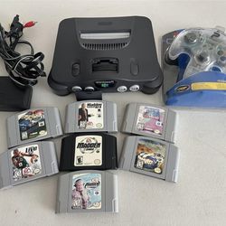Nintendo 64 n64 Console with 7 games!!