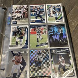 3 Modern Football Cards Binders 