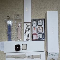 Apple Watch Series 8 Starlight 45mm Extra Bands Cases
