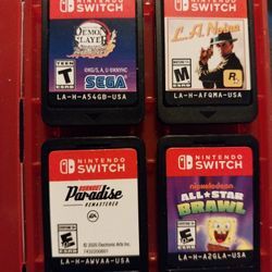4 Nintendo Switch Games $30 Each