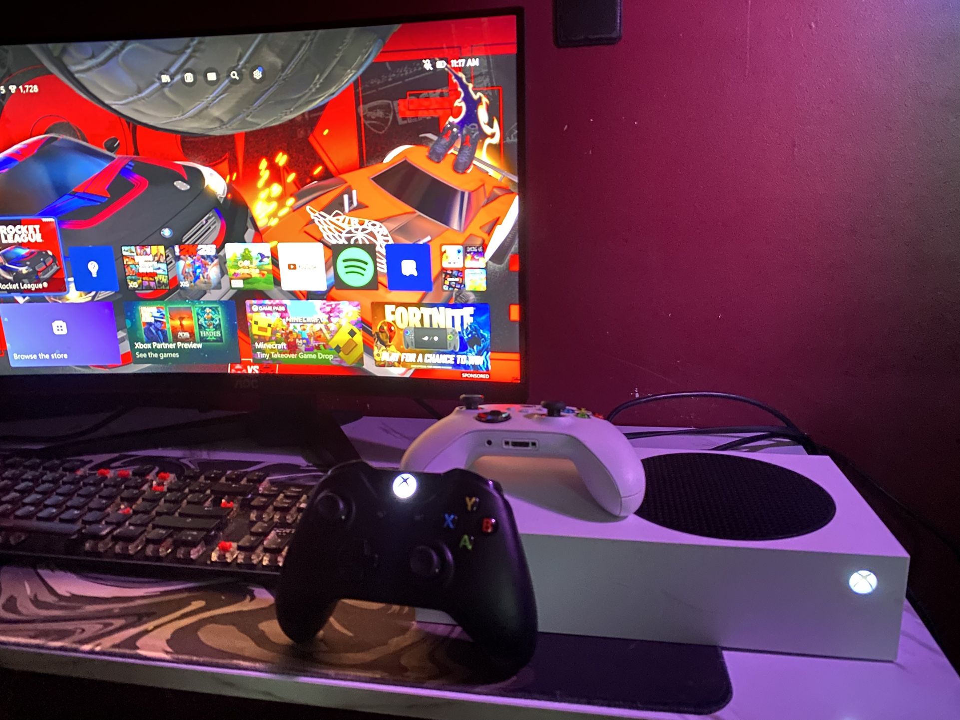 Xbox Series S + 180HZ Gaming Monitor