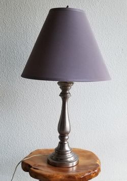 Beautiful Table Lamp with Lilac Shade (Open To Offers)