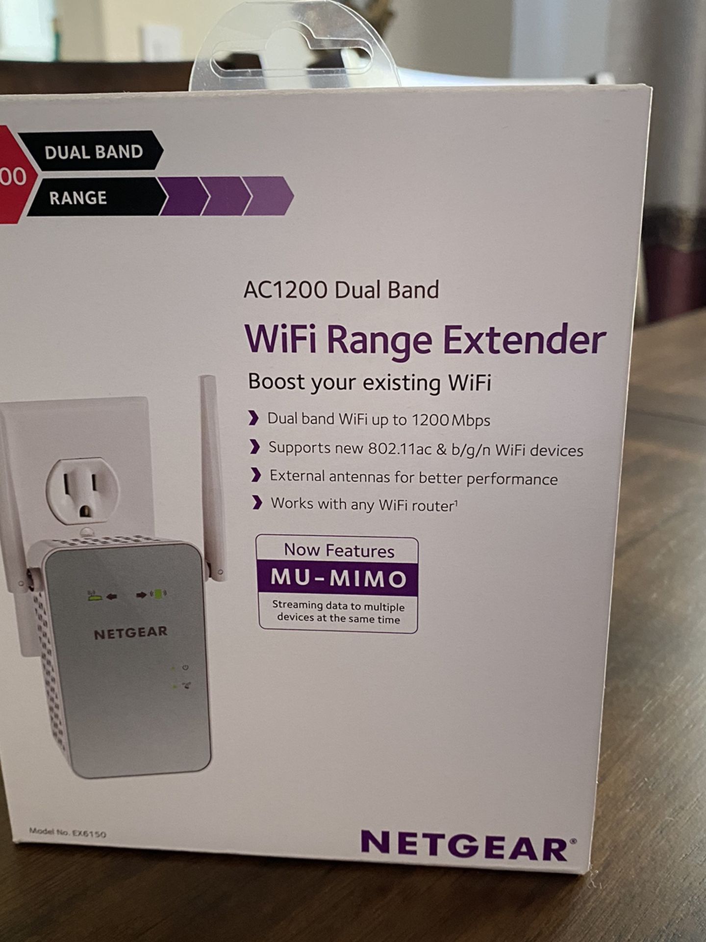 NETGEAR NETGEAR - AC1200 Dual-Band Wi-Fi Range Extender - White