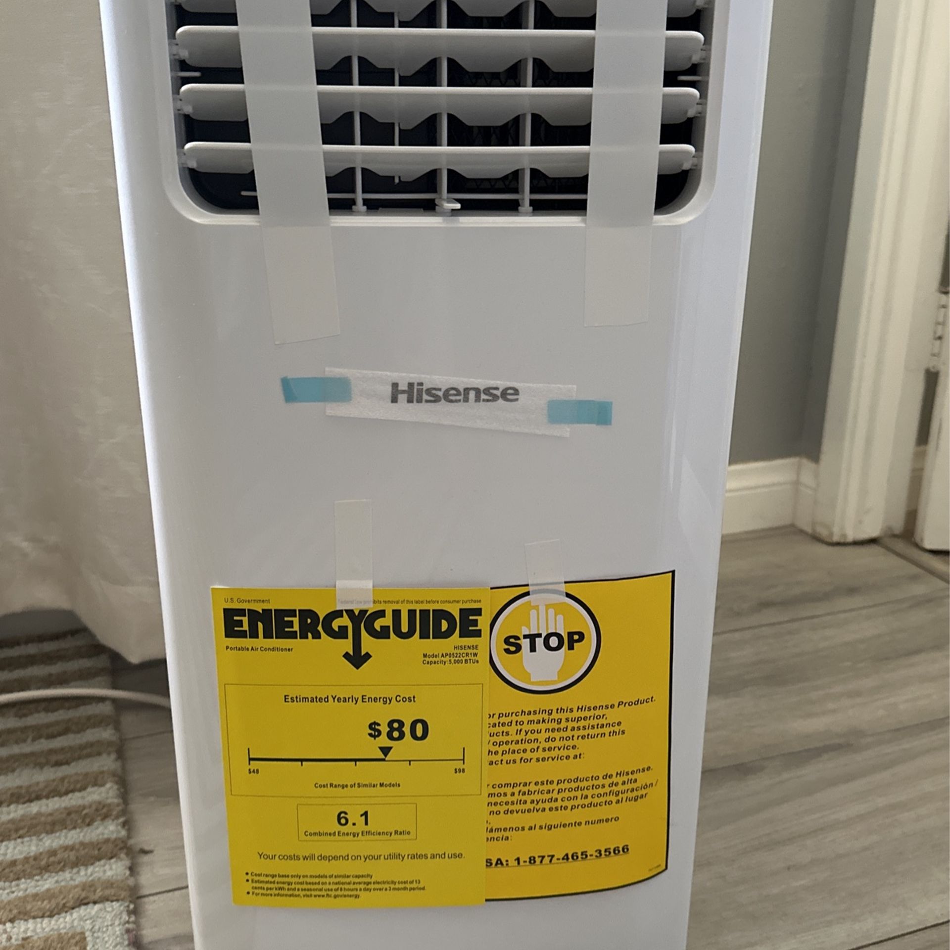 BNIB Portable AC unit 5,000 BTUs