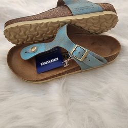 New Women Birkenstock Real Leather Shoes 37 6.5  7