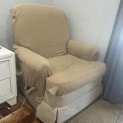 Tan Recliner/rocking Chair