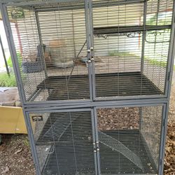 DOUBLE CRITTER NATION SMALL ANIMAL CAGE 