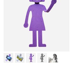 NEW! Purple Bendy Woman Phone Holder! Lights, Hooks, Stands, Hangs, Holds! (Walter + Ray)