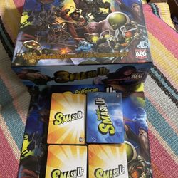 Smash Up Signed Box + Sealed Cards (Incomplete) Paul Peterson AEG Manual New