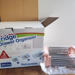 Fridge Drawer Organizer 3 pack