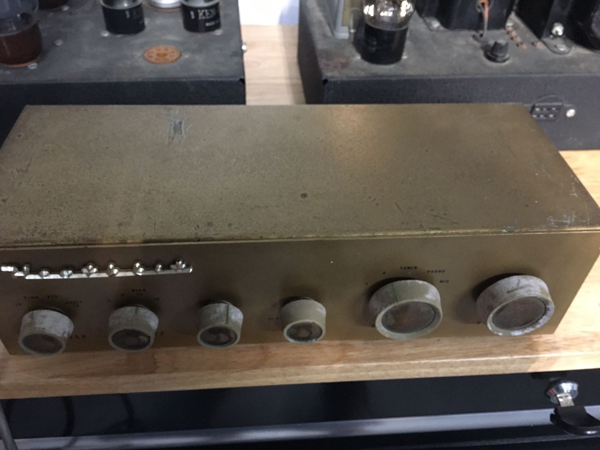 Vintage mono tube amplifiers 2 each + preamp