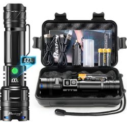 New! Super Bright 10000 Lumen Rechargeable Flashlights
