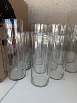 Hurricane Vases 8” 10”