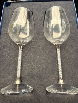 Swarovski wine glasses