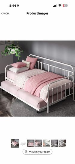 Twin Trundle Bed Frame and Mattress