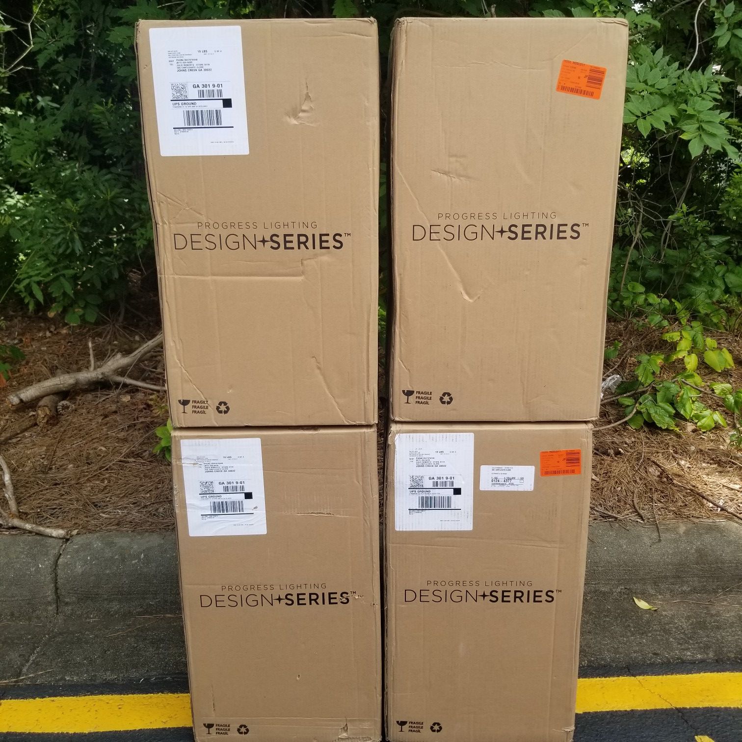 Progress Lighting Gibbes Street 30.63-in H Antique Bronze Candelabra Base ( E-12) Outdoor Wall Light (4) $150 Each