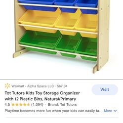 Toy Bin Organizer 