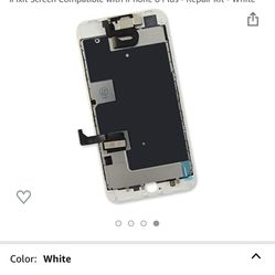 Screen Compatible with iPhone 8 Plus - White