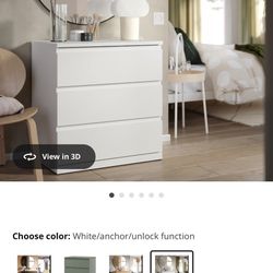 Ikea 3-Drawer Chest