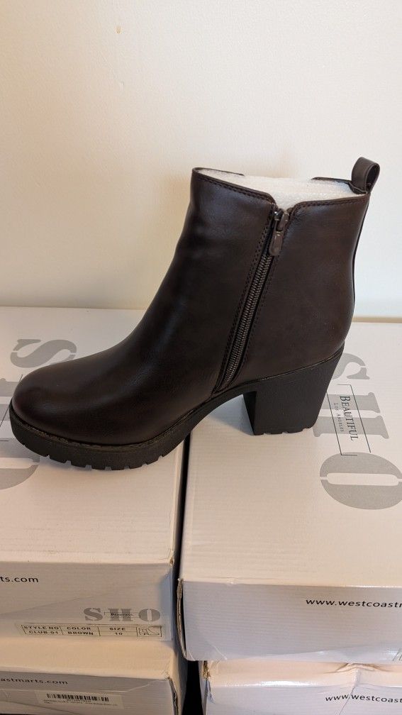 Women's Chunky Heel Ankle Boots