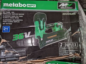 Metabo HPT 36V Cordless Duplex Nailer NR 3675SD