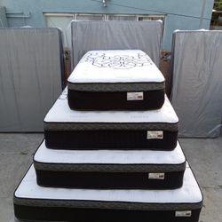 Queen Size Mattress Pillow Top 12" Thick.    All Sizes Available.     Delivery Available.     Brand New Mattress 