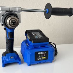 Kobalt 24-volt Max 1/2-in Brushless Cordless Drill 1 -Batteries Included (comes with what you see in the pictures) 