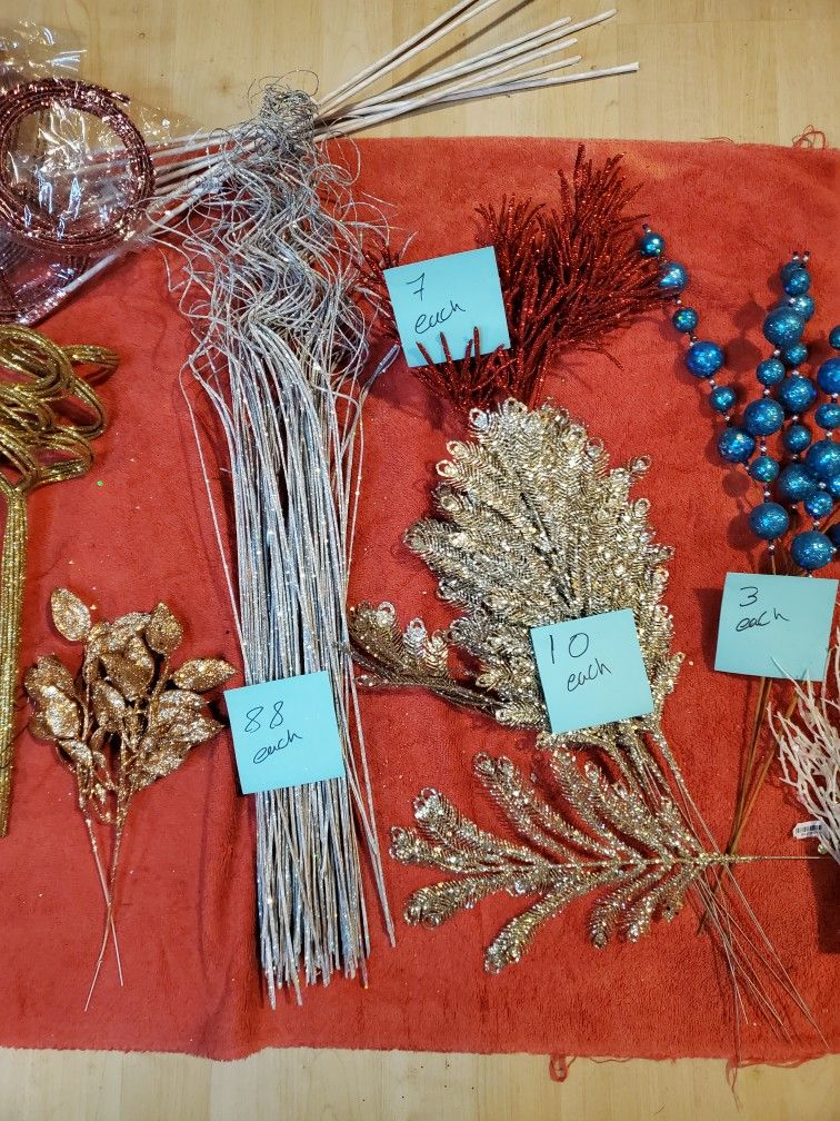 Glittered Wreath/ Arrangement Making Supplies