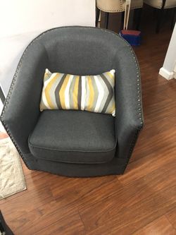 Grey Swivel Chair