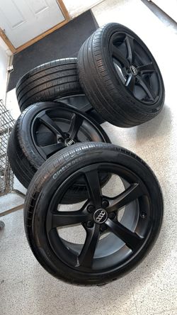 Audi 17” rims and tires sensors included 5x112 bolt pattern
