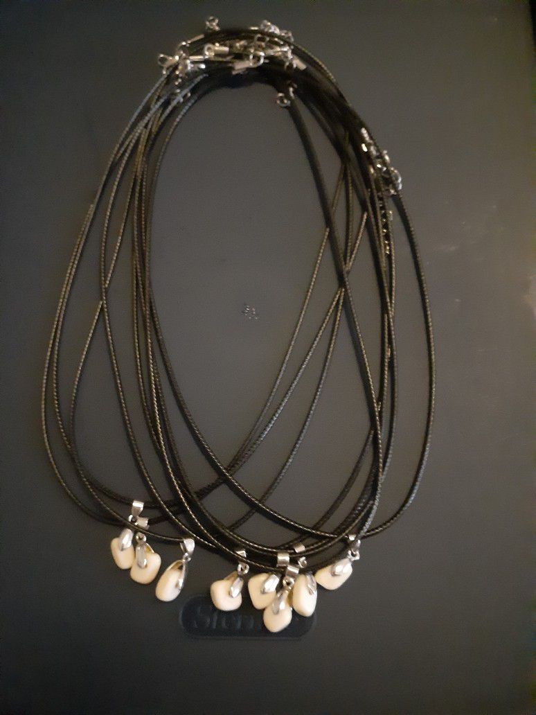White Stone Necklaces 