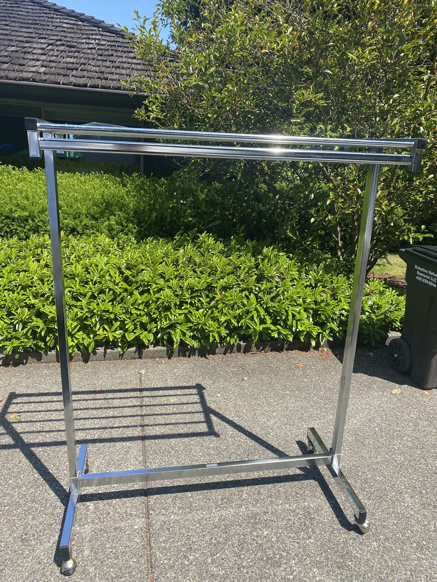 Vintage  Metal Sturdy Commercial Clothing Rack . Made By Vogel- Perterson Co. 