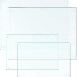 Tempered Glass Cutting Boards for Kitchen,Clear Cutting Board for Countertop,Non-slip Chopping Board,Table protection, Heat Resistant, Shatter Resista