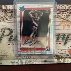 2021-22 Donruss Greg Brown III Choice Infinite Rated Rookie Auto RC #245 P727