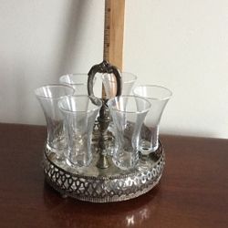 Vintage Cordial Glass Set
