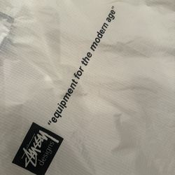 STUSSY DESIGN PULLOVER WINDBREAKER OFF WHITE XL 