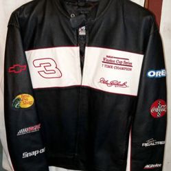 Dale Earnhardt Senior #3 Wilson Leather Jacket Chase Authentics Large Like New