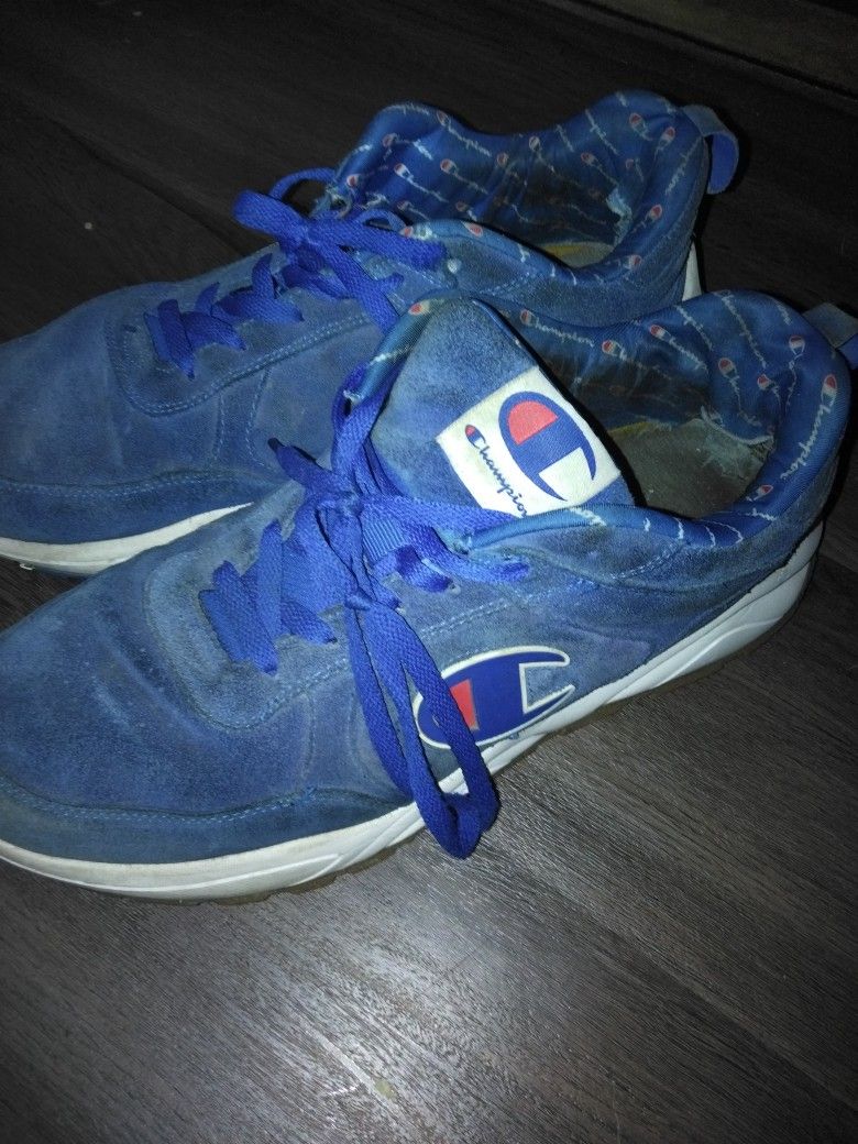 Champion Shoes And Slides And Fanny Pack