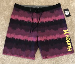 NEW Hurley Phantom Boardshorts (Pink Wave) - Men’s 36 - Swim Shorts
