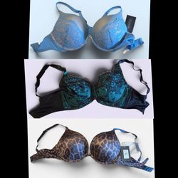 ✨ FREDERICK’S OF HOLLYWOOD BRAS ✨
Brand new with tags. Never worn. Size 34DD.
