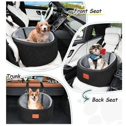 NEW CAR DOG SEAT FOR SMALL DOGS UP TO 30LBS