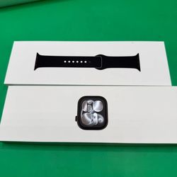 Apple Watch Series 11 (GPS) 46mm- Jet Black Aluminum Case with Black Sport Band-M/L (2025)